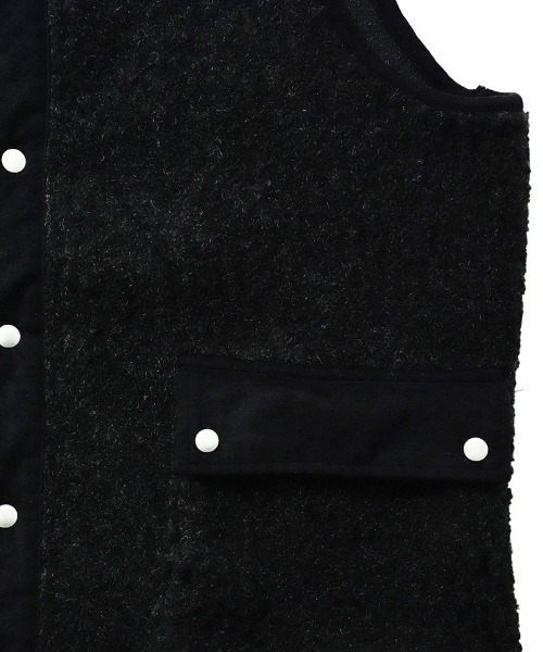 EGO TRIPPING(エゴトリッピング)の「mcg3501-WARMNEST ベスト(ベスト・メンズ・ヘザーチャコール/ブラック・48/46)」の9枚目の写真