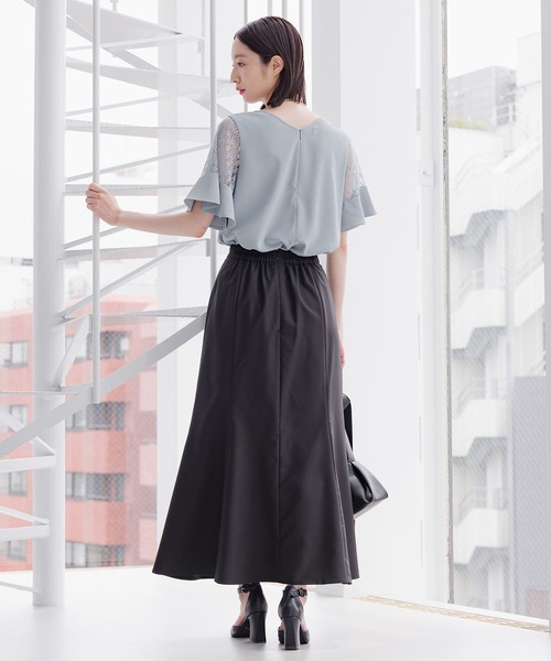 【選べるネックデザイン】ソデレースブラウス136094（シャツ/ブラウス）｜Andemiu（アンデミュウ）