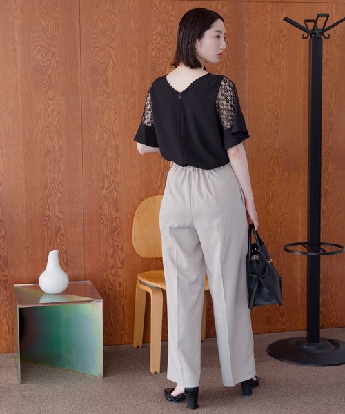 【選べるネックデザイン】ソデレースブラウス136094（シャツ/ブラウス）｜Andemiu（アンデミュウ）