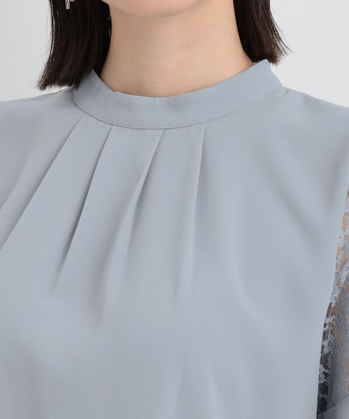 【選べるネックデザイン】ソデレースブラウス136094（シャツ/ブラウス）｜Andemiu（アンデミュウ）
