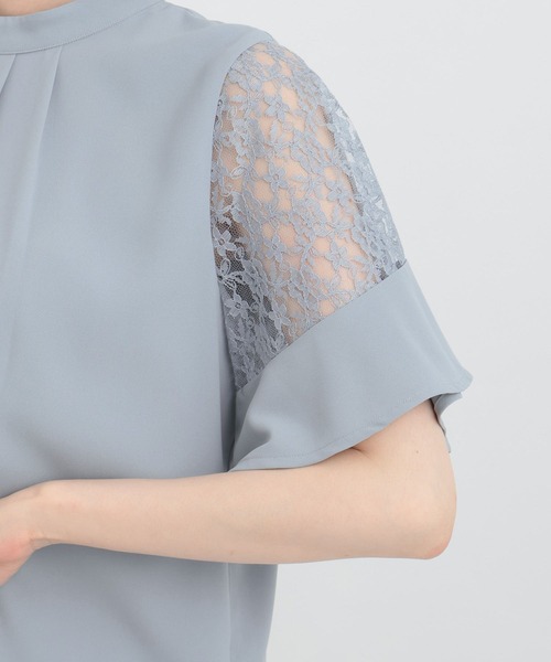 【選べるネックデザイン】ソデレースブラウス136094（シャツ/ブラウス）｜Andemiu（アンデミュウ）