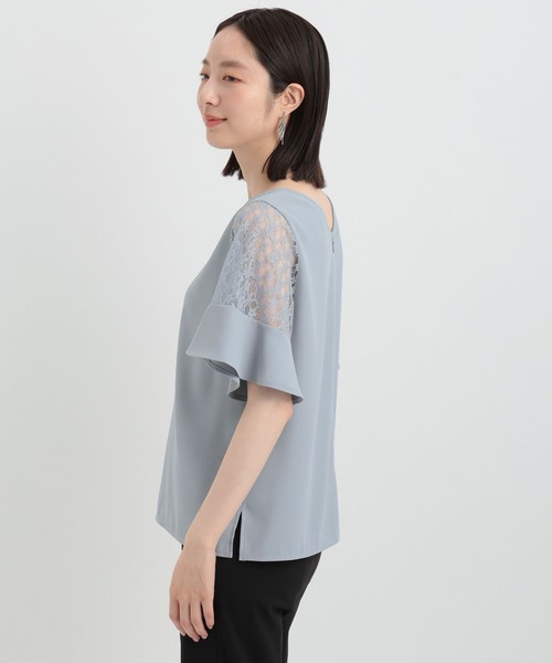 【選べるネックデザイン】ソデレースブラウス136094（シャツ/ブラウス）｜Andemiu（アンデミュウ）