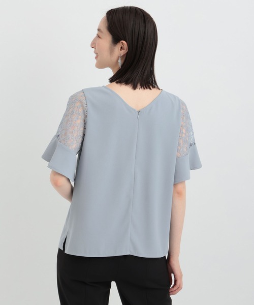 【選べるネックデザイン】ソデレースブラウス136094（シャツ/ブラウス）｜Andemiu（アンデミュウ）