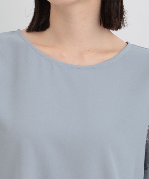 【選べるネックデザイン】ソデレースブラウス136094（シャツ/ブラウス）｜Andemiu（アンデミュウ）