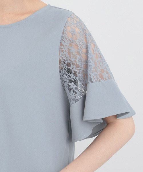 【選べるネックデザイン】ソデレースブラウス136094（シャツ/ブラウス）｜Andemiu（アンデミュウ）