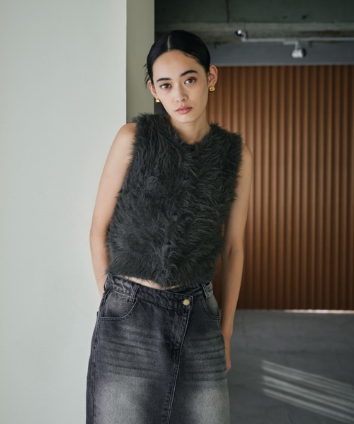 AIC.（エーアイシー）の「2WAYフェザーニットベスト（ベスト）」 - WEAR