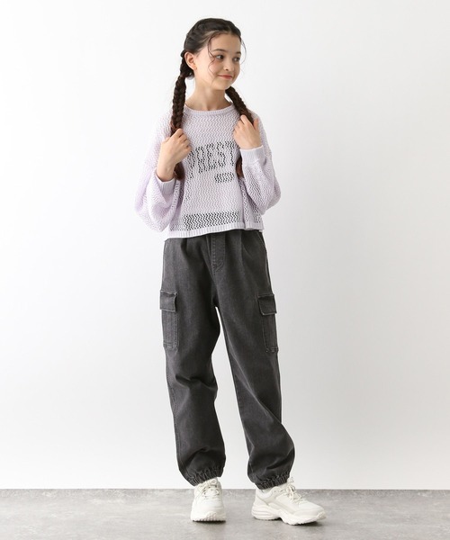 GLOBAL WORK(グローバルワーク)の「スゴラクストレッチカーゴジョグパンツ/115788(カーゴパンツ・キッズ・ブラック系その他/カーキ/ブラック/ライトブルー・120cm/130cm/140cm/150cm/160cm/170cm)」の8枚目の写真