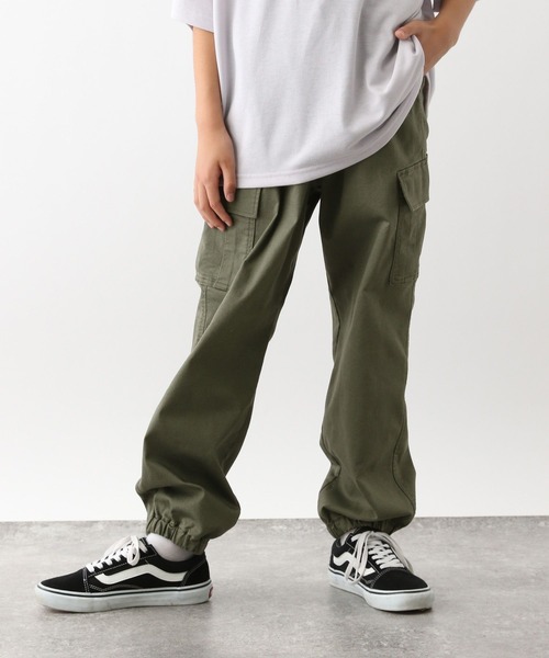 GLOBAL WORK(グローバルワーク)の「スゴラクストレッチカーゴジョグパンツ/115788(カーゴパンツ・キッズ・ブラック系その他/カーキ/ブラック/ライトブルー・120cm/130cm/140cm/150cm/160cm/170cm)」の13枚目の写真