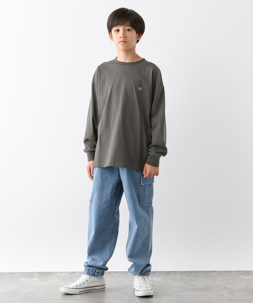 GLOBAL WORK(グローバルワーク)の「スゴラクストレッチカーゴジョグパンツ/115788(カーゴパンツ・キッズ・ブラック系その他/カーキ/ブラック/ライトブルー・120cm/130cm/140cm/150cm/160cm/170cm)」の15枚目の写真