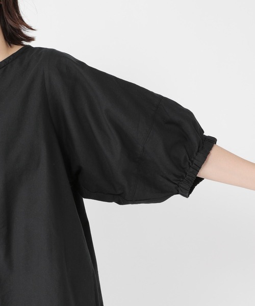 ODAKHA editforlulu パフスリーブ トップス black EDIT for lulu エディットフォールル ドット パフスリーブ