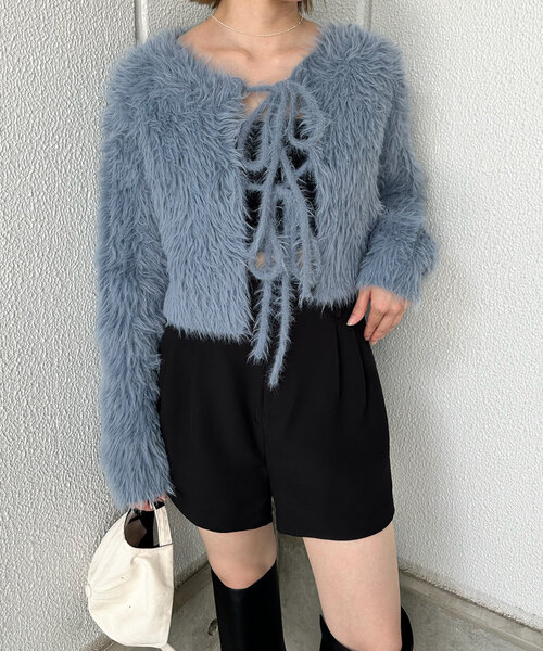 mline（エムライン）の「[mline]ショートパンツ（その他パンツ・レディース・チャコールグレー/ブラック/アイボリー・1/2）」の14枚目の写真