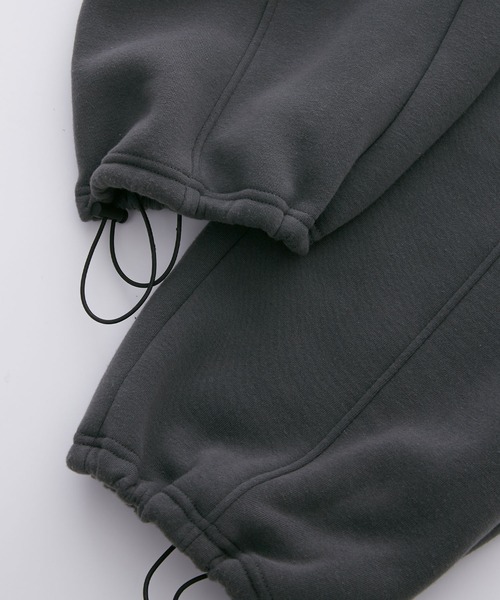nui nullu（ヌイヌル）の「【nui nullu】2WAYワイドスウェットカーブパンツ/セットアップ対応（スウェットパンツ・レディース・グレー/ブラック/アイボリー・L/M/S）」の14枚目の写真