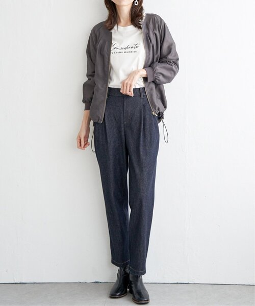 ikka（イッカ）の「【雑誌InRed web10月号掲載】GOKU楽パンツ ストレッチテーパード（その他パンツ・レディース・ブラック/ベージュ/ネイビー/ブルー/ダークグリーン・S/M/L）」の19枚目の写真