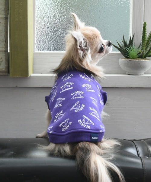 XLARGE（エクストララージ）の「XLARGE/ドローイングOGプルオーバー（ペットウェア・メンズ・パープル/ベージュ・S/M/L/2L/3L/XS）」の2枚目の写真