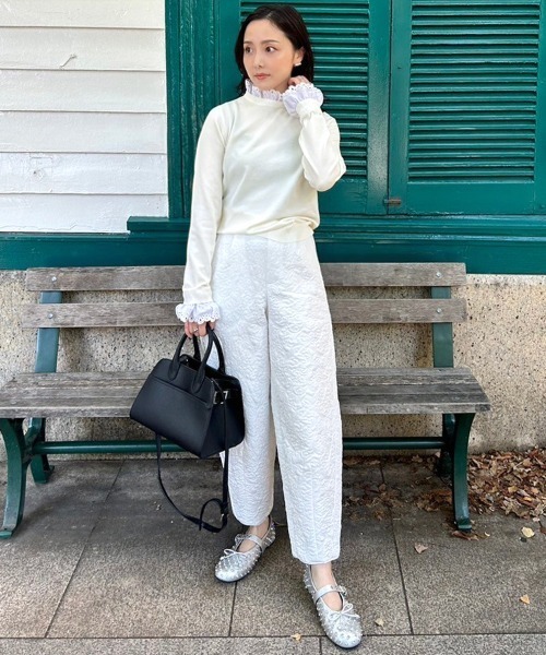 DONOBAN（ドノバン）の「2wayエッセンシャルニット（ニット/セーター・レディース・ホワイト/グレー/ブラック・ONE）」の15枚目の写真