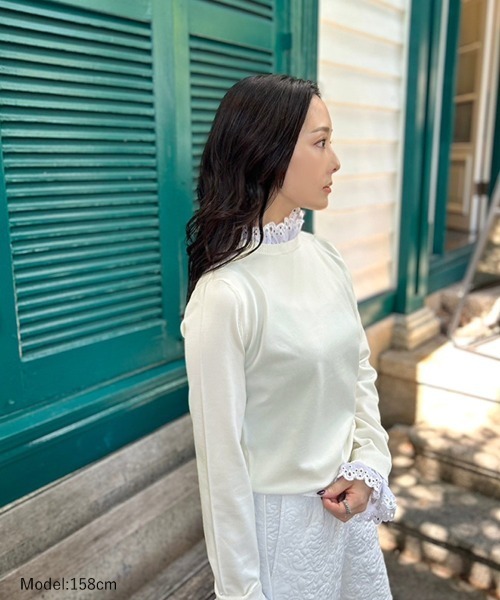 DONOBAN（ドノバン）の「2wayエッセンシャルニット（ニット/セーター・レディース・ホワイト/グレー/ブラック・ONE）」の16枚目の写真