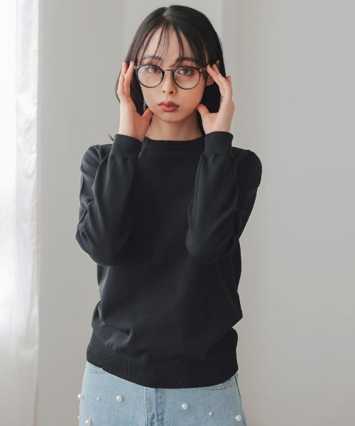 DONOBAN（ドノバン）の「2wayエッセンシャルニット（ニット/セーター・レディース・ホワイト/グレー/ブラック・ONE）」の11枚目の写真