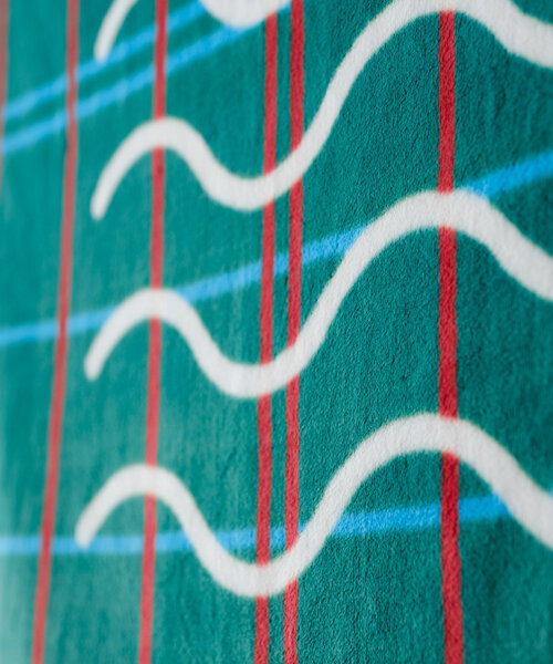 BIRTHDAY BAR（バースデイバー）の「【SAHIR サヒール】vertical line blanket（ラグ/マット・レディース・グリーン/ブルー・0）」の8枚目の写真