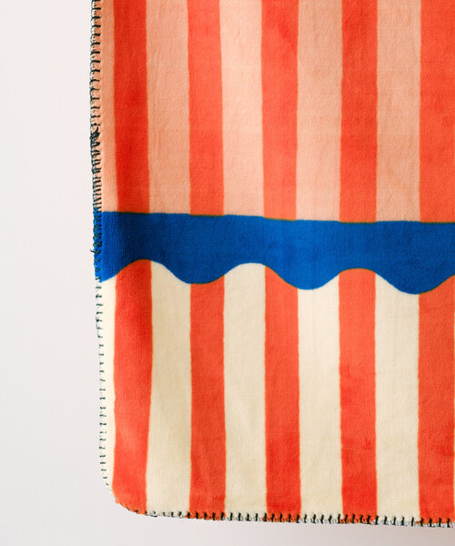 BIRTHDAY BAR（バースデイバー）の「【SAHIR サヒール】vertical line blanket（ラグ/マット・レディース・グリーン/ブルー・0）」の9枚目の写真