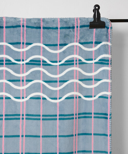 BIRTHDAY BAR（バースデイバー）の「【SAHIR サヒール】vertical line blanket（ラグ/マット・レディース・グリーン/ブルー・0）」の17枚目の写真