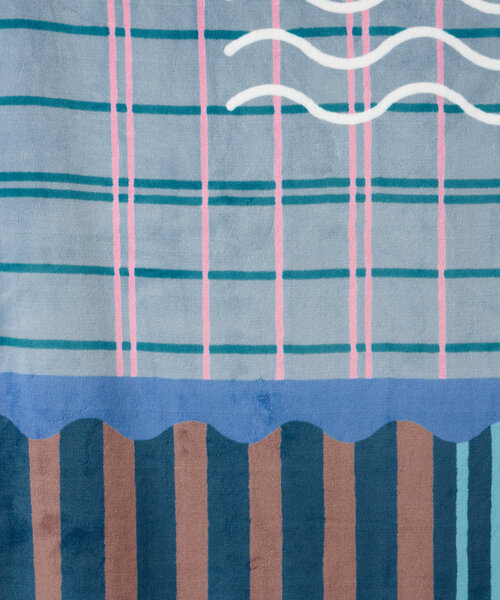 BIRTHDAY BAR（バースデイバー）の「【SAHIR サヒール】vertical line blanket（ラグ/マット・レディース・グリーン/ブルー・0）」の18枚目の写真