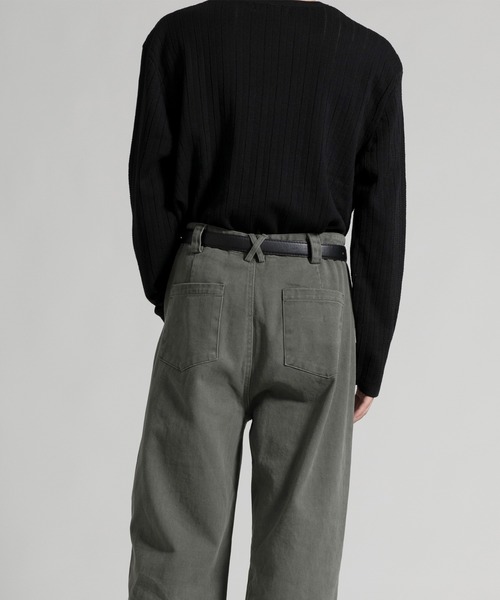 aimoha（アイモハ）の「【aimoha neo】 Soft Ribbed Long Sleeve Sweater（ニット/セーター・メンズ・グレー/ブラック・LARGE/XX-LARGE/X-LARGE）」の21枚目の写真