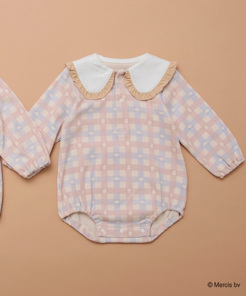 BRANSHES(ブランシェス)の「【ベビー/miffy/ミッフィー】おしりモチーフ長袖カバーオール(ロンパース・キッズ・ベージュ・80/70)」の6枚目の写真