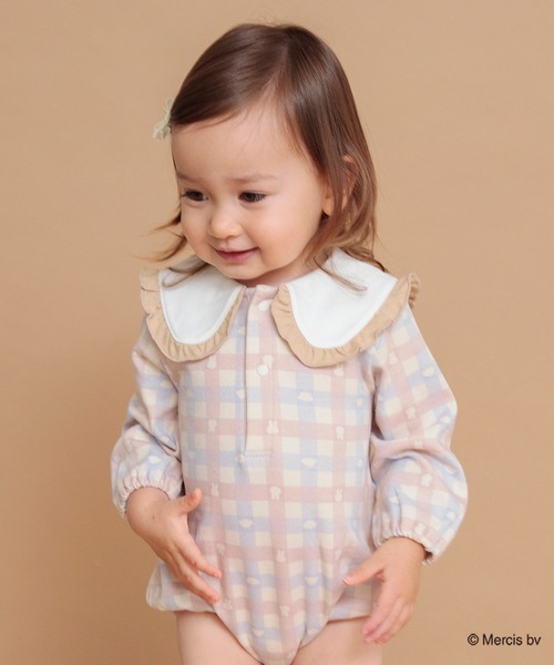 BRANSHES(ブランシェス)の「【ベビー/miffy/ミッフィー】おしりモチーフ長袖カバーオール(ロンパース・キッズ・ベージュ・80/70)」の3枚目の写真