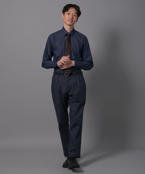 GLOBAL WORK(グローバルワーク)の「デニムスラックス/Salon de GW/131339(デニムパンツ・メンズ・ネイビー・X-LARGE/LARGE/MEDIUM/SMALL)」の3枚目の写真