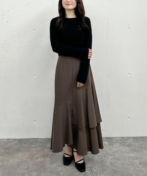 archives（アルシーヴ）の「ワンポイントケーブルニット（ニット/セーター・レディース・ブラック/ブラウン/グレー/アイボリー/ワイン・MEDIUM）」の21枚目の写真