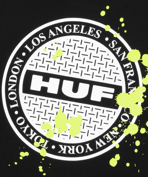 HUF（ハフ）の「MANHOLE LS TEE（Tシャツ/カットソー・メンズ・ブラック/ネイビー/ホワイト・SMALL/MEDIUM/LARGE/X-LARGE/XX-LARGE）」の12枚目の写真