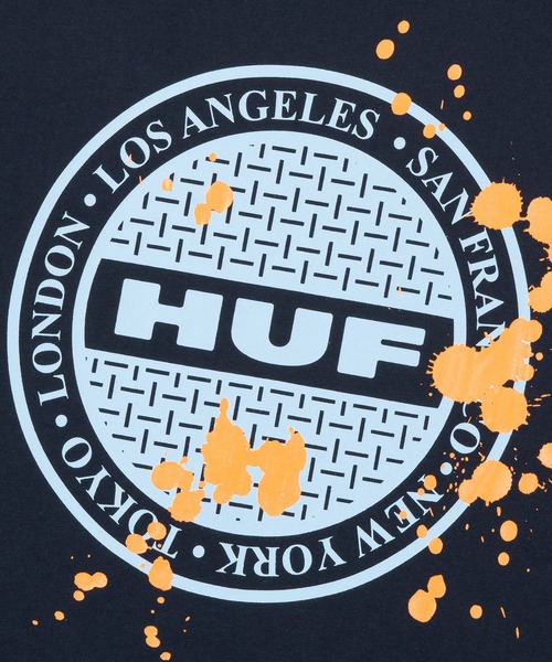 HUF（ハフ）の「MANHOLE LS TEE（Tシャツ/カットソー・メンズ・ブラック/ネイビー/ホワイト・SMALL/MEDIUM/LARGE/X-LARGE/XX-LARGE）」の14枚目の写真
