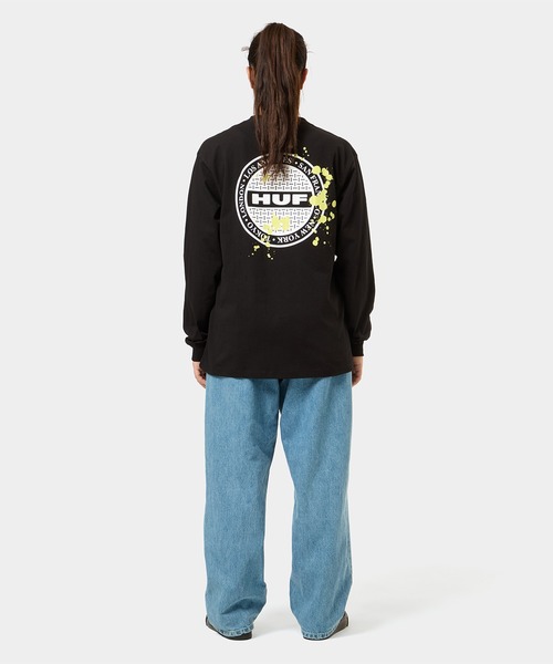 HUF（ハフ）の「MANHOLE LS TEE（Tシャツ/カットソー・メンズ・ブラック/ネイビー/ホワイト・SMALL/MEDIUM/LARGE/X-LARGE/XX-LARGE）」の22枚目の写真