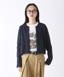 JEANASIS | 7Gカバーリンクボタンショートカーディガン/152507(カーディガン/ボレロ)