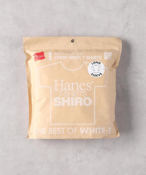 HANES(ヘインズ)の「HANES(ヘインズ)【XXLサイズ】SHIRO クルーネック長袖Tシャツ(Tシャツ/カットソー・メンズ・ホワイト・XXL)」の15枚目の写真