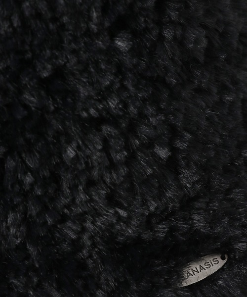 JEANASIS（ジーナシス）の「シャギーサーモHAT/147805（ハット・レディース・ブラック/グレー/オフホワイト・FREE）」の7枚目の写真