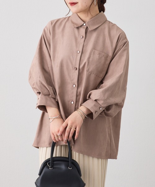 NAO(ナオ)の「ボリューム袖ブラウス(シャツ/ブラウス・レディース・スミクロ/ラベンダー/ミント/アイボリー/グレイッシュベージュ・FREE)」の19枚目の写真