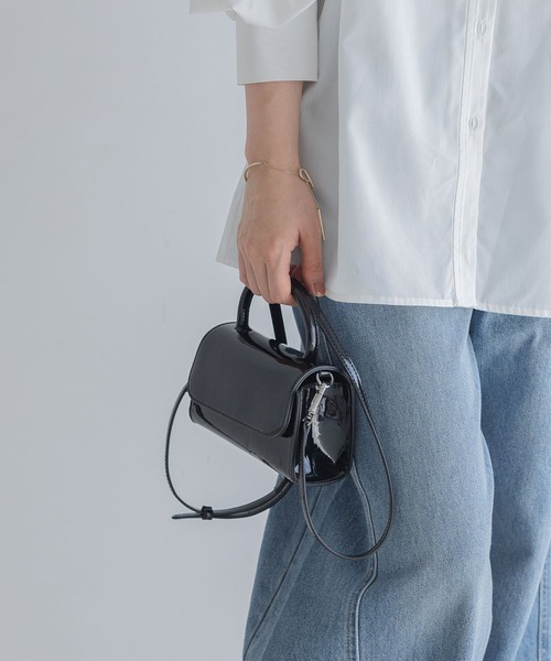 A part by（アパートバイ）の「エナメルミニバッグ（ショルダーバッグ・レディース・ブラウン/ブラック/レッド・FREE）」の9枚目の写真