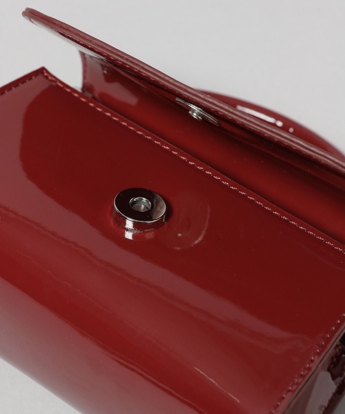 A part by（アパートバイ）の「エナメルミニバッグ（ショルダーバッグ・レディース・ブラウン/ブラック/レッド・FREE）」の21枚目の写真