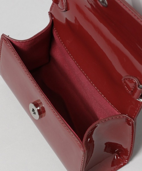 A part by（アパートバイ）の「エナメルミニバッグ（ショルダーバッグ・レディース・ブラウン/ブラック/レッド・FREE）」の22枚目の写真