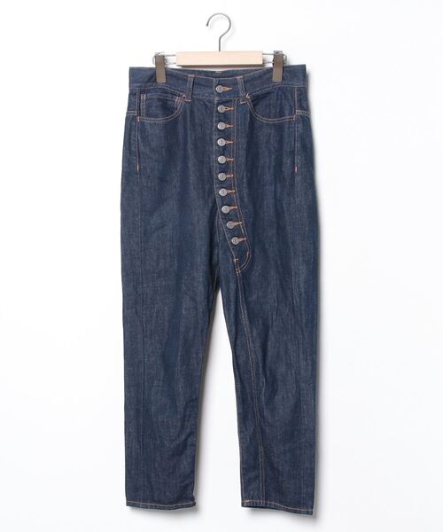 CABANE de ZUCCA サルエルデニムパンツ 11連ボタン セルビッチM 【公式