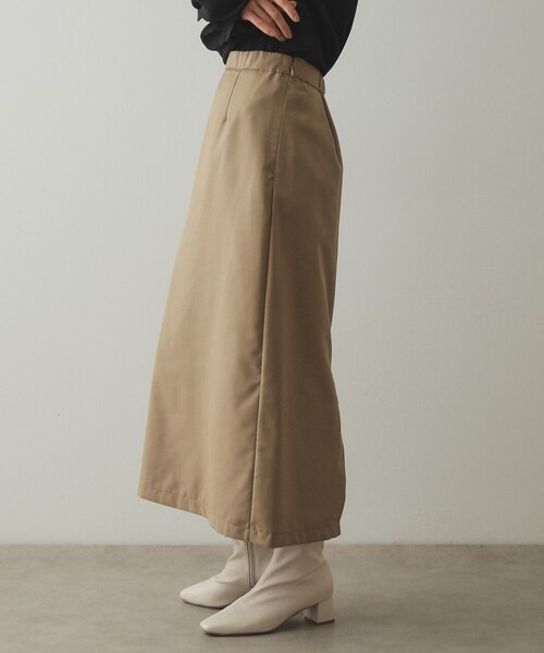 OPAQUE.CLIP（オペークドットクリップ）の「◆≪ツインセット≫プリーツラップ×ナロースカート【洗濯機洗い可】（スカート・レディース・チャコールグレー/キャメル・38/40/42）」の16枚目の写真