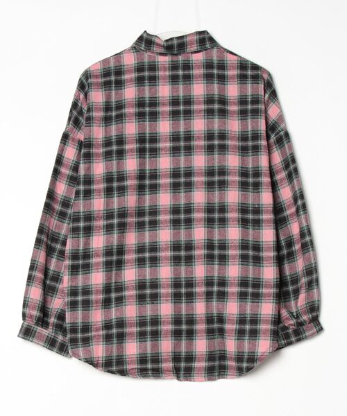 gossip!ロサンゼルス(ゴシップロサンゼルス)の「YUGA チェック柄ルーズシルエットシャツ(シャツ/ブラウス・レディース・ブルー/ピンク・FREE)」の6枚目の写真
