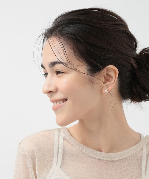 CALIN　STANDARD（カリンスタンダード）の「◆金属アレルギー対応◆◆made in japan◆【痛くない】【落ちにくい】【ストレスフリーな着け心地】スターダスト　ミニループフィットイヤリング（イヤリング・レディース・ゴールド/ピンクゴールド/シルバー・FREE）」の8枚目の写真