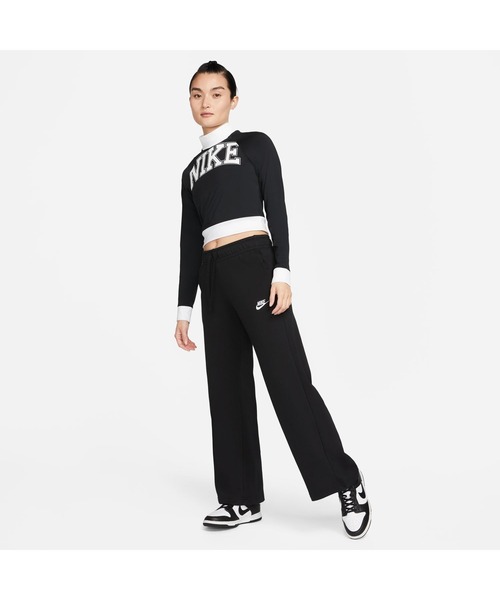 NIKE（ナイキ）の「ナイキ NIKE ナイキ  NSW クラブ フリース MR ワイド パンツ（その他パンツ・レディース・ブラック・S/M/L）」の4枚目の写真