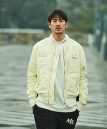 ACANTHUS アカンサス　WOOL NYLON MA-1 スタジャン ACANTHUS x muta MARINE Nylon Hooded MA-1 [全3色] – muta