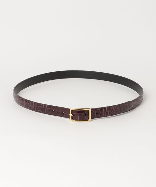 BEAMS F（ビームスエフ）の「Anderson's / クロコスタンプ レザーベルト（ベルト・メンズ・ブラック/チャコールグレー/ネイビー/レッド系その他6・95cm/90cm/80ｃｍ/85cm/75cm）」の4枚目の写真