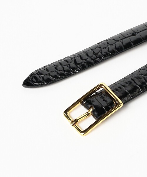 BEAMS F（ビームスエフ）の「Anderson's / クロコスタンプ レザーベルト（ベルト・メンズ・ブラック/チャコールグレー/ネイビー/レッド系その他6・95cm/90cm/80ｃｍ/85cm/75cm）」の9枚目の写真