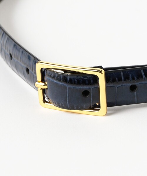 BEAMS F（ビームスエフ）の「Anderson's / クロコスタンプ レザーベルト（ベルト・メンズ・ブラック/チャコールグレー/ネイビー/レッド系その他6・95cm/90cm/80ｃｍ/85cm/75cm）」の11枚目の写真