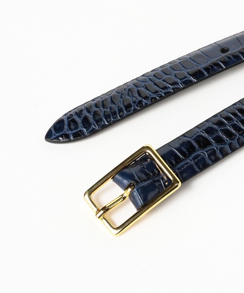 BEAMS F（ビームスエフ）の「Anderson's / クロコスタンプ レザーベルト（ベルト・メンズ・ブラック/チャコールグレー/ネイビー/レッド系その他6・95cm/90cm/80ｃｍ/85cm/75cm）」の12枚目の写真